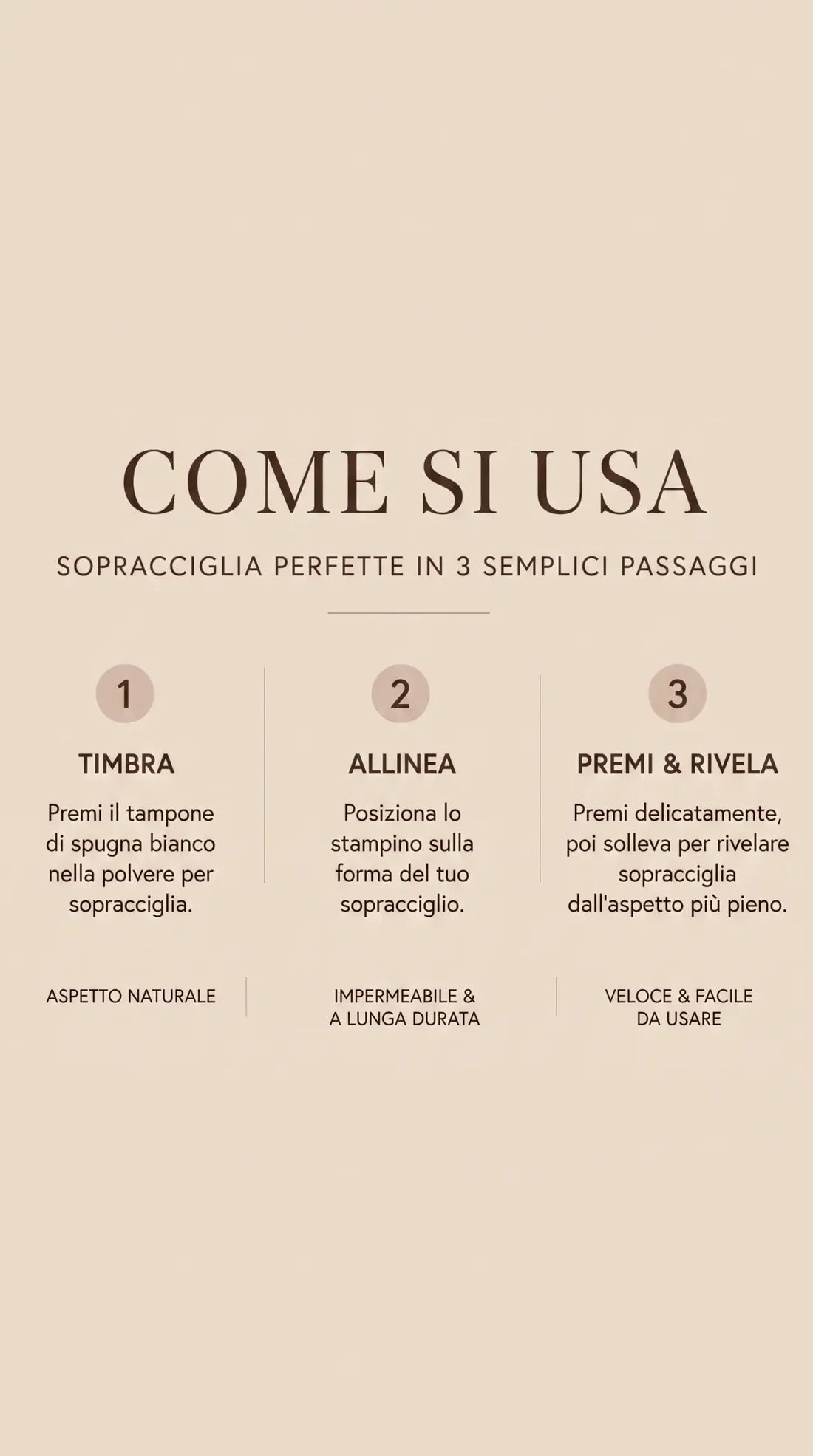 NUDE BEAUTY Timbro Sopracciglia